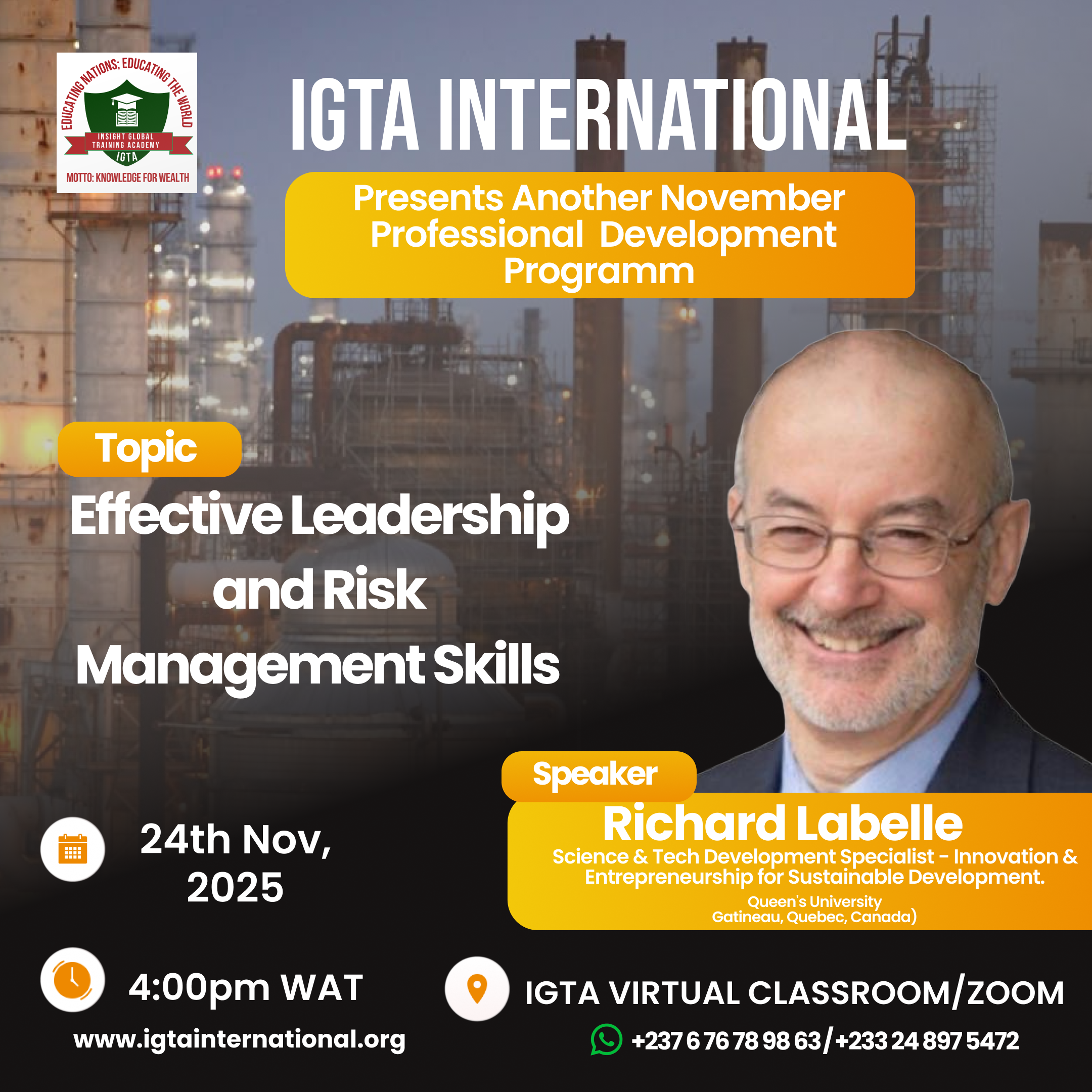 Effective Leadership and Risk Management Skills image