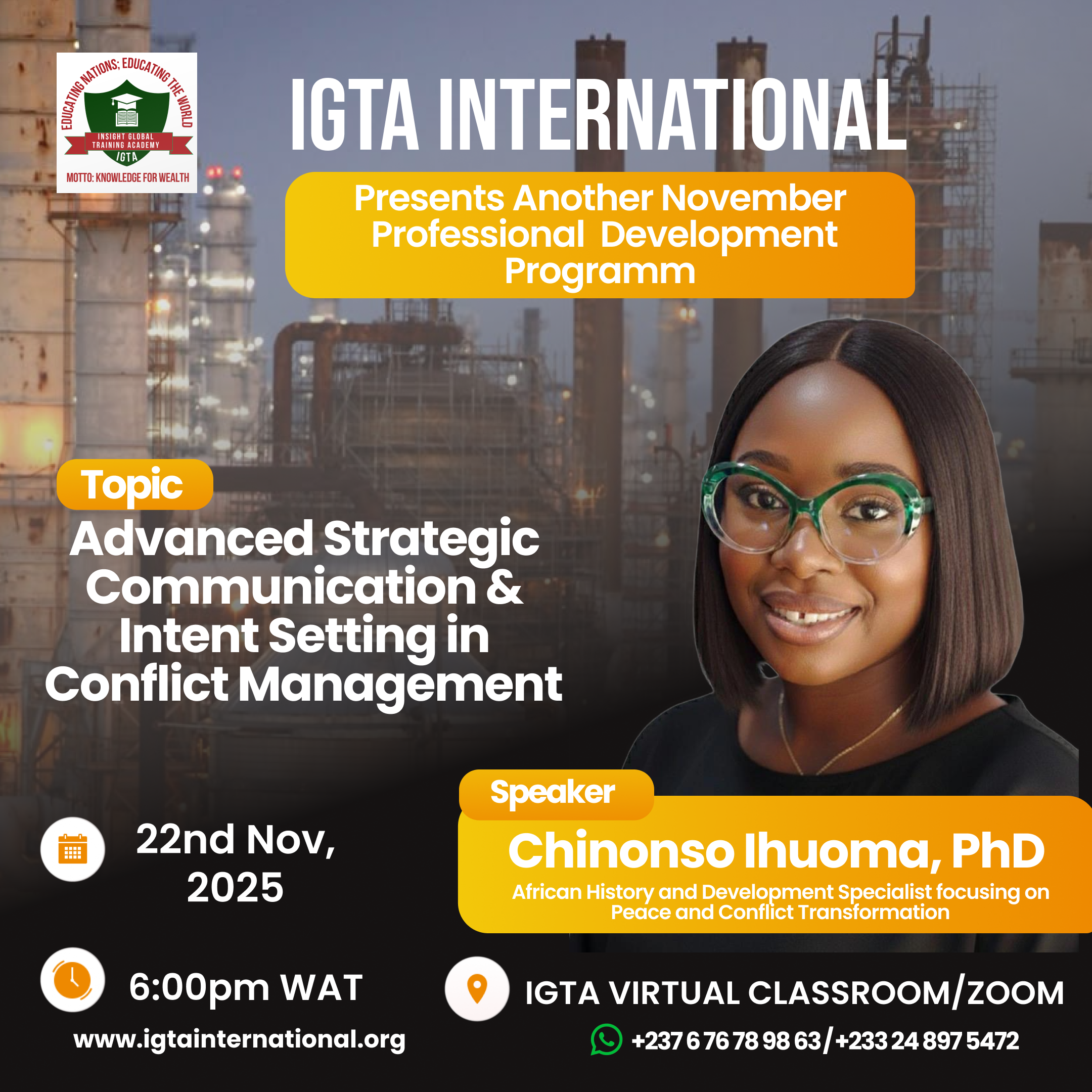 Advanced Strategic Communication & Intent Setting in Conflict Management image