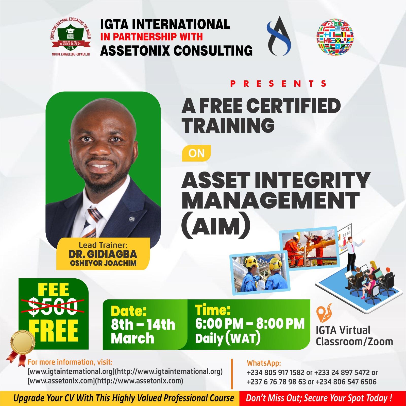 ASSET INTEGRITY MANAGEMENT (AIM) image